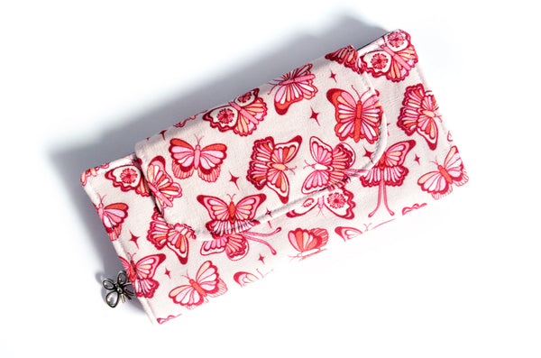 Purple Butterfly & Magic Garden Floral Wallet