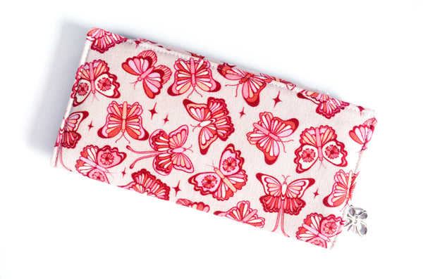 Purple Butterfly & Magic Garden Floral Wallet