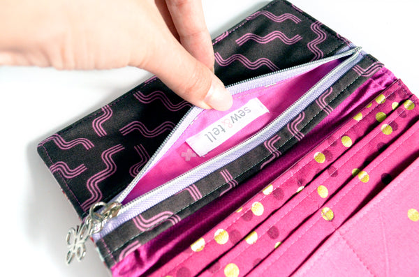 Purple Butterfly & Magic Garden Floral Wallet