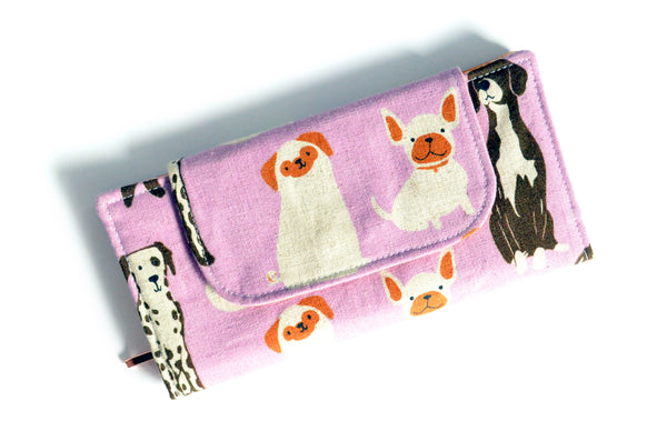 Purple Dog Park Wallet