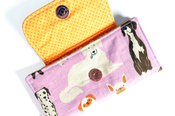 Purple Dog Park Wallet