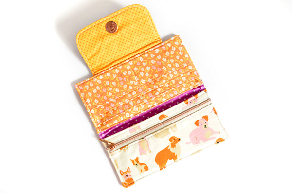 Purple Dog Park Wallet