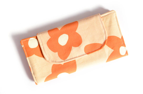 Pink & Orange Retro Daisy Wallet