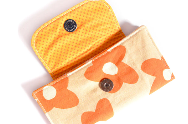 Pink & Orange Retro Daisy Wallet