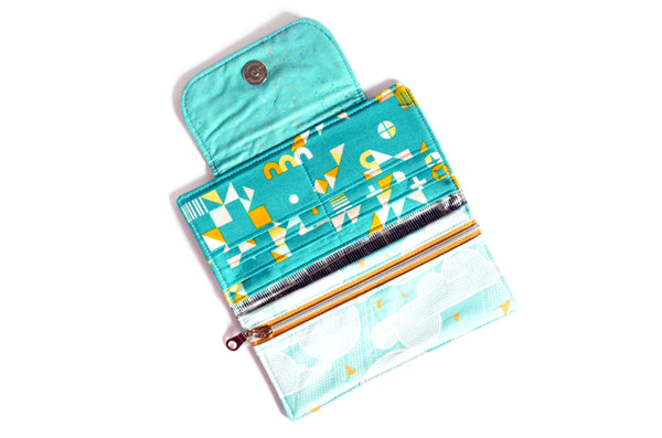 Navy Blue Bird Wallet