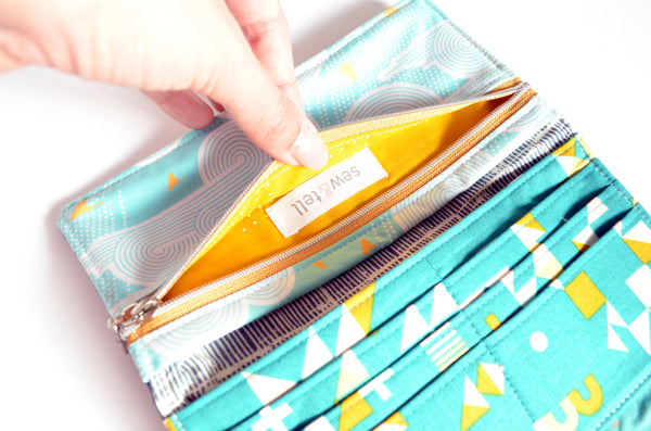 Navy Blue Bird Wallet