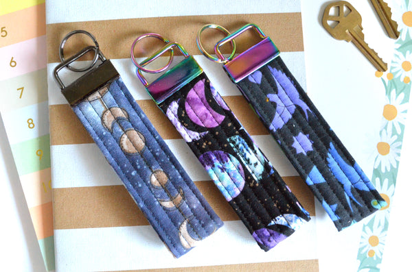 Celestial Fabric Keychain