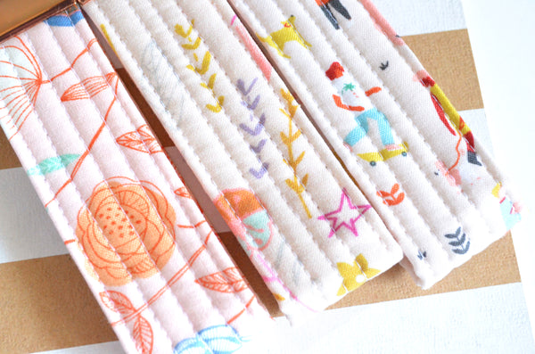 Light Pink Fabric Keychain