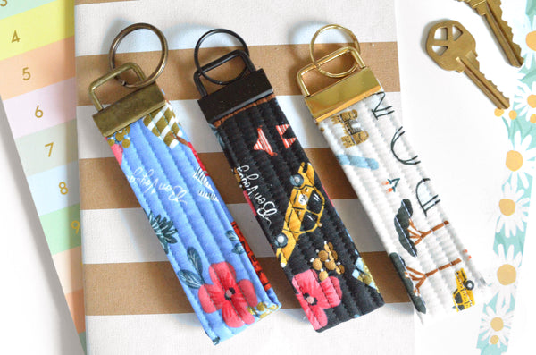 Rifle Paper Co Bon Voyage Fabric Keychain