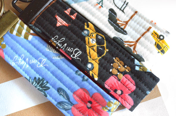 Rifle Paper Co Bon Voyage Fabric Keychain