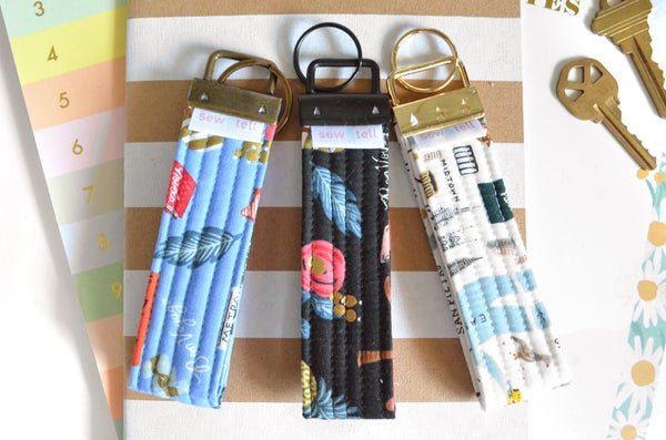 Rifle Paper Co Bon Voyage Fabric Keychain