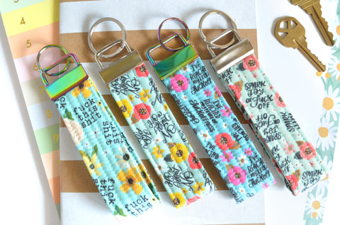 Blue "Sweary" Keychain