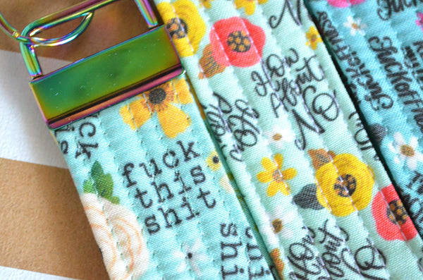 Blue "Sweary" Keychain