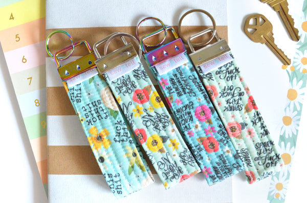 Blue "Sweary" Keychain