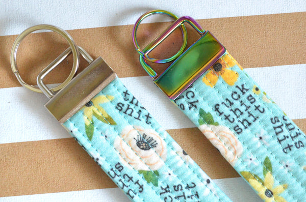 Blue "Sweary" Keychain