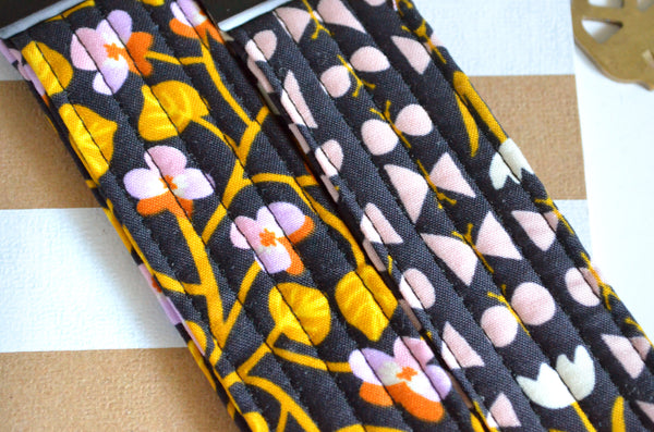 Black Bird is the Word Fabric Keychain