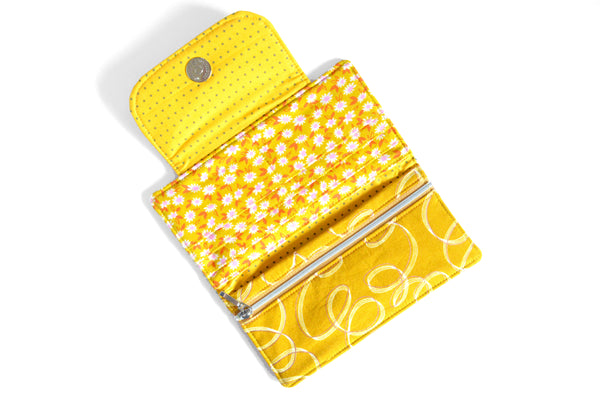 Sunny Yellow Floral Wallet