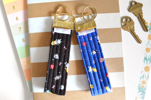 Mini Alice in Wonderland Fabric Keychain
