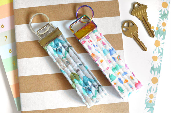 Mountain Fabric Keychain