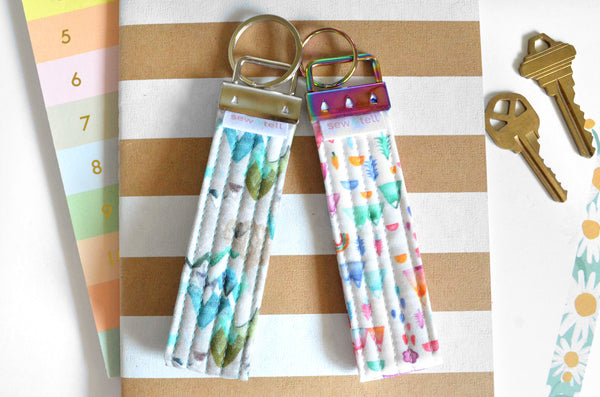 Mountain Fabric Keychain