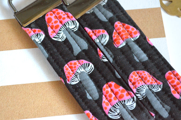 Mushroom Fabric Keychain