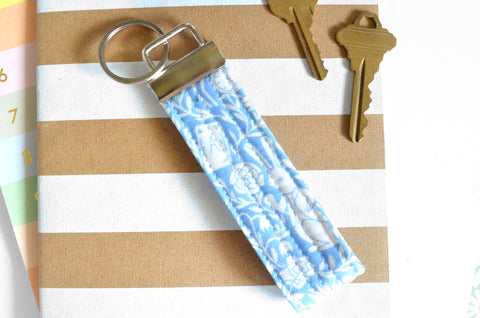 Light Blue Alice Fabric Keychain