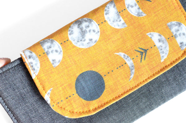 Yellow Moon Phase Wallet