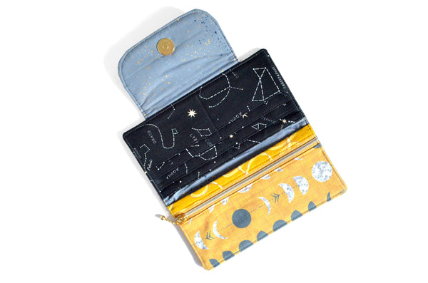 Yellow Moon Phase Wallet