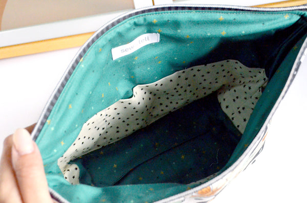 Sage Yin Yang Butterfly - Jumbo & Boxy Toiletry Bags