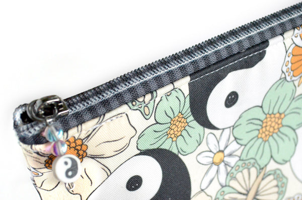 Sage Yin Yang Butterfly - Jumbo & Boxy Toiletry Bags