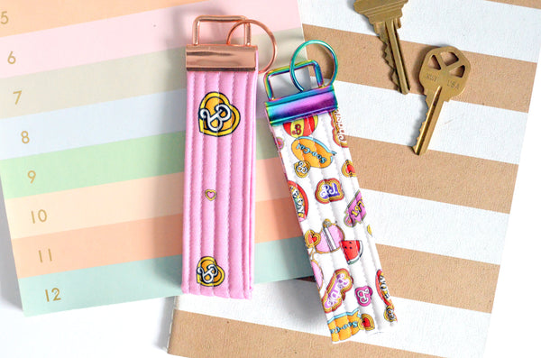 Malibu Girl Fabric Keychain