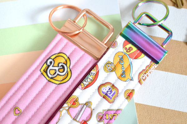 Malibu Girl Fabric Keychain