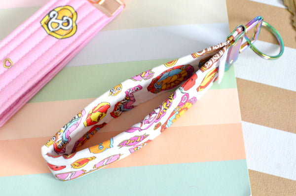 Malibu Girl Fabric Keychain