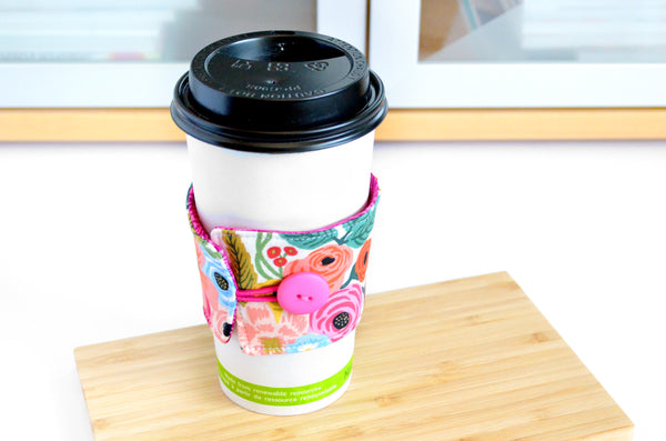 Rifle Paper Co Pink Garden Party Coffee Sleeve