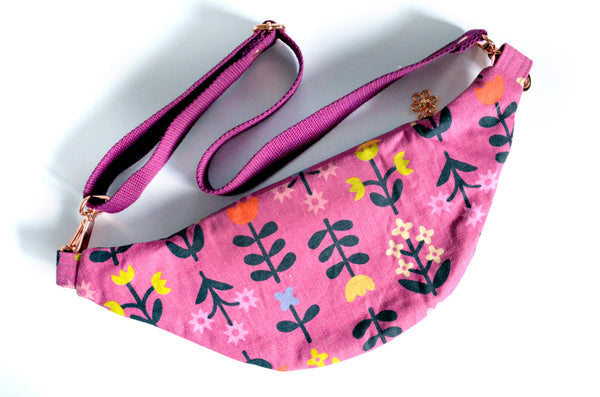Purple Favourite Flowers Fanny Pack