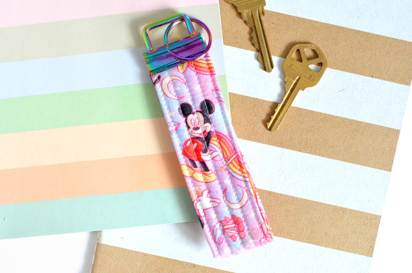 Galaxy Mouse Fabric Keychain