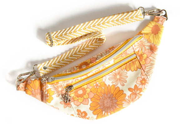 Pink & Yellow Golden June Floral Fanny Pack