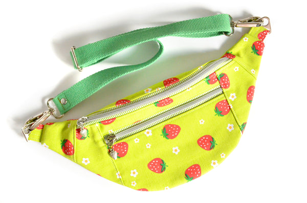 Green Strawberry Fanny Pack