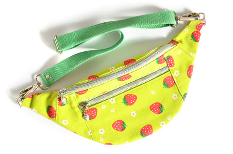 Green Strawberry Fanny Pack