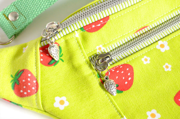 Green Strawberry Fanny Pack