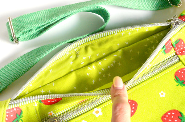 Green Strawberry Fanny Pack