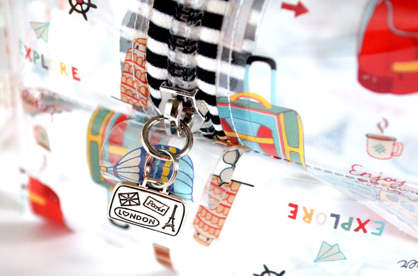 *Clear Vinyl* Travel Time Boxy Toiletry Bag