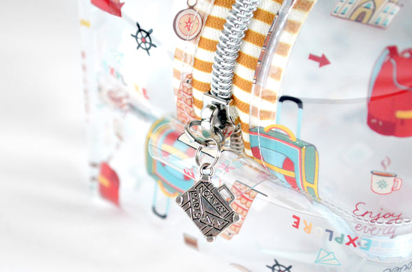 *Clear Vinyl* Travel Time Boxy Toiletry Bag