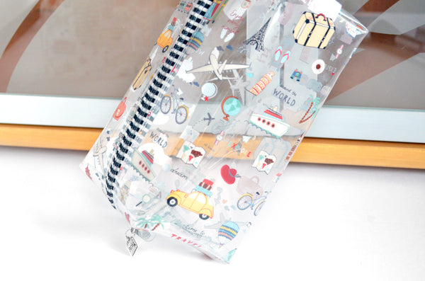 *Clear Vinyl* Travel Time Boxy Toiletry Bag
