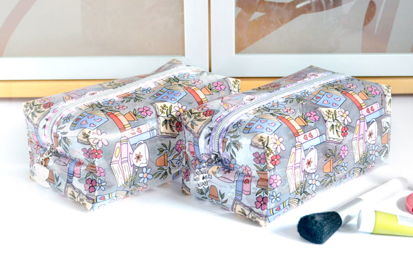 *Clear Vinyl* Bookish Boxy Toiletry Bag