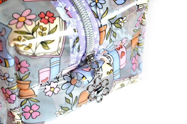 *Clear Vinyl* Bookish Boxy Toiletry Bag