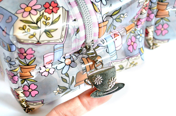*Clear Vinyl* Bookish Boxy Toiletry Bag