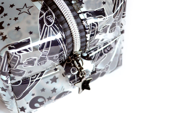 *Clear Vinyl* In a Galaxy Far Away Boxy Toiletry Bag