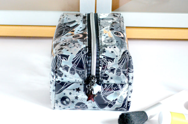 *Clear Vinyl* In a Galaxy Far Away Boxy Toiletry Bag
