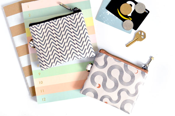 Boho Print Faux-Leather Coin Purse